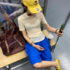 薄款微透正肩上衣體卹