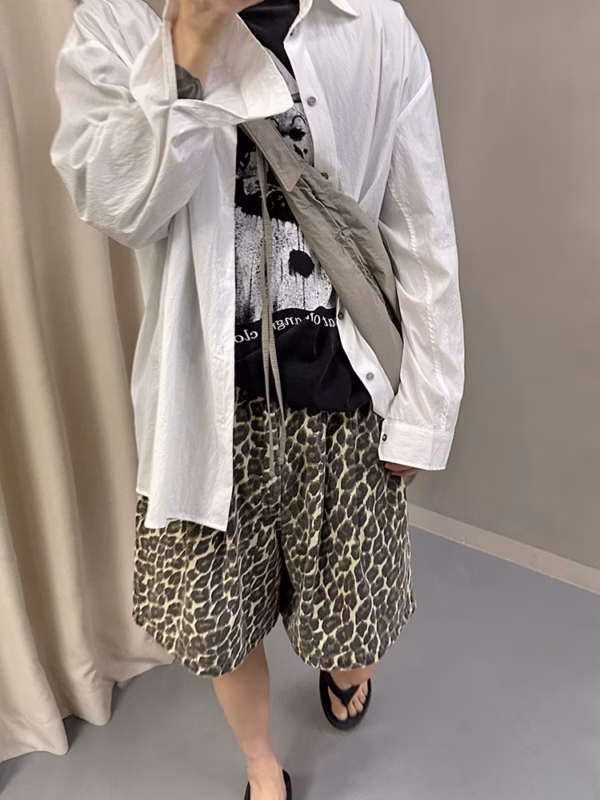 豹紋中褲
