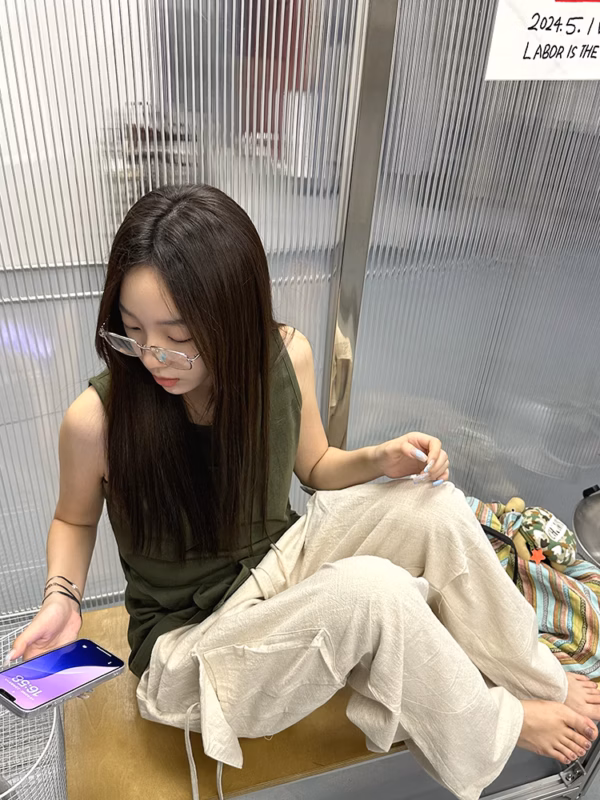 多袋寬鬆工裝褲
