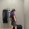 條紋西裝短褲女夏季新款氣質低腰寬鬆闊腿休閒褲