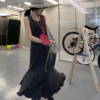 高級感裙收腰包臀魚尾背心裙無袖長裙