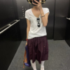 休閒工裝薄款寬鬆闊腿五分褲