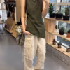 多袋寬鬆工裝褲