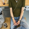薄款微透正肩上衣體卹