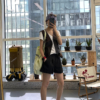 條紋西裝短褲女夏季新款氣質低腰寬鬆闊腿休閒褲