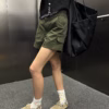 薄款高腰直筒褲美式顯瘦工裝褲