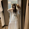 亞麻棉T半身裙套裝