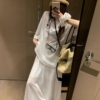 亞麻棉T半身裙套裝
