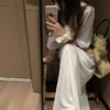 亞麻棉T半身裙套裝