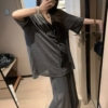 亞麻棉T半身裙套裝