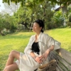 100%亞麻熱賣亞麻中長短褲顯瘦