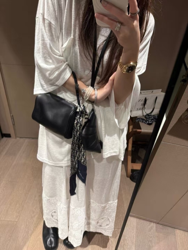 亞麻蕾絲八分褲套裝