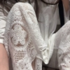 亞麻蕾絲八分褲套裝