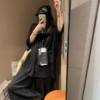 亞麻蕾絲八分褲套裝