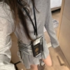 萊賽爾露背長袖短裙套裝