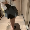中高腰拉鍊工裝短裙
