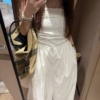 亞麻棉抹胸連身褲