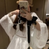 蕾絲拼接防曬罩衫
