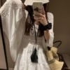 蕾絲拼接防曬罩衫