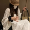 蕾絲拼接防曬罩衫