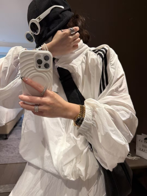 三槓衝鋒衣防曬雙拉鏈冰感薄外套