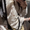 防曬繡花連帽勾花開衫