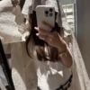 防曬繡花連帽勾花開衫