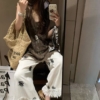 100%棉長版鏤空背心裙