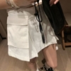 中高腰拉鍊工裝短裙