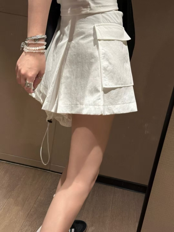 中高腰拉鍊工裝短裙