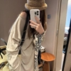 亞麻勾花亞麻罩衫