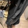 亞麻勾花亞麻罩衫