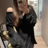 亞麻勾花亞麻罩衫