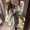 亞麻勾花亞麻罩衫
