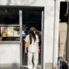 100%亞麻手工捲袖短袖襯衫